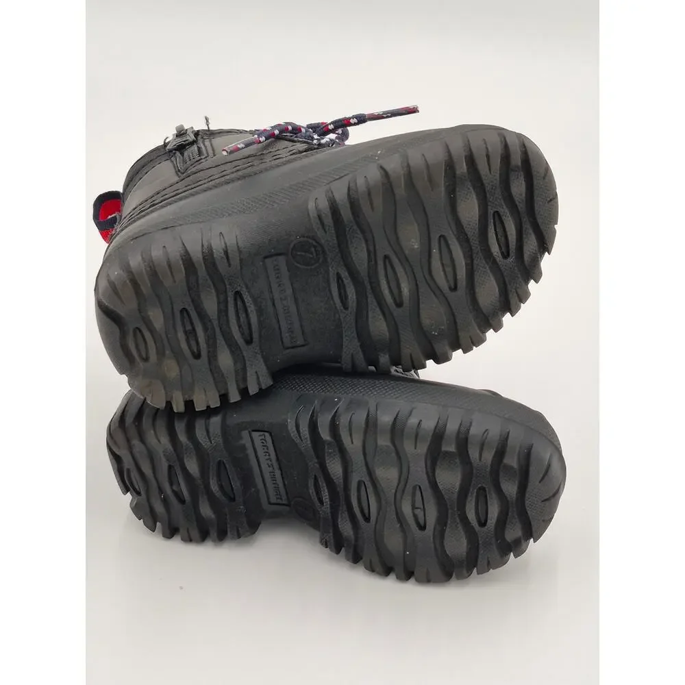 Tommy Hilfiger Danni Lace Up Zip Duck Boots Unisex Kids Size 7 S0090